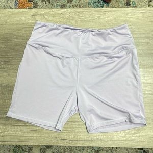 Purple women’s athletic shorts